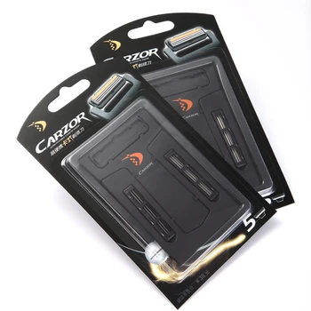 

1 Razor 2 Blades New Men Shaving Razor Super Thin Portable Card Type Safety Double Razors Carzor Manual Shaver