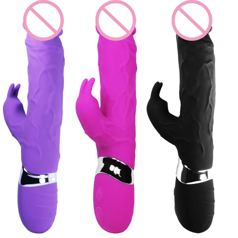 USB Rechargeable font b Dildo b font Vibrators G Spot Clitoris Stimulation Vaginal Massager Vibrator For