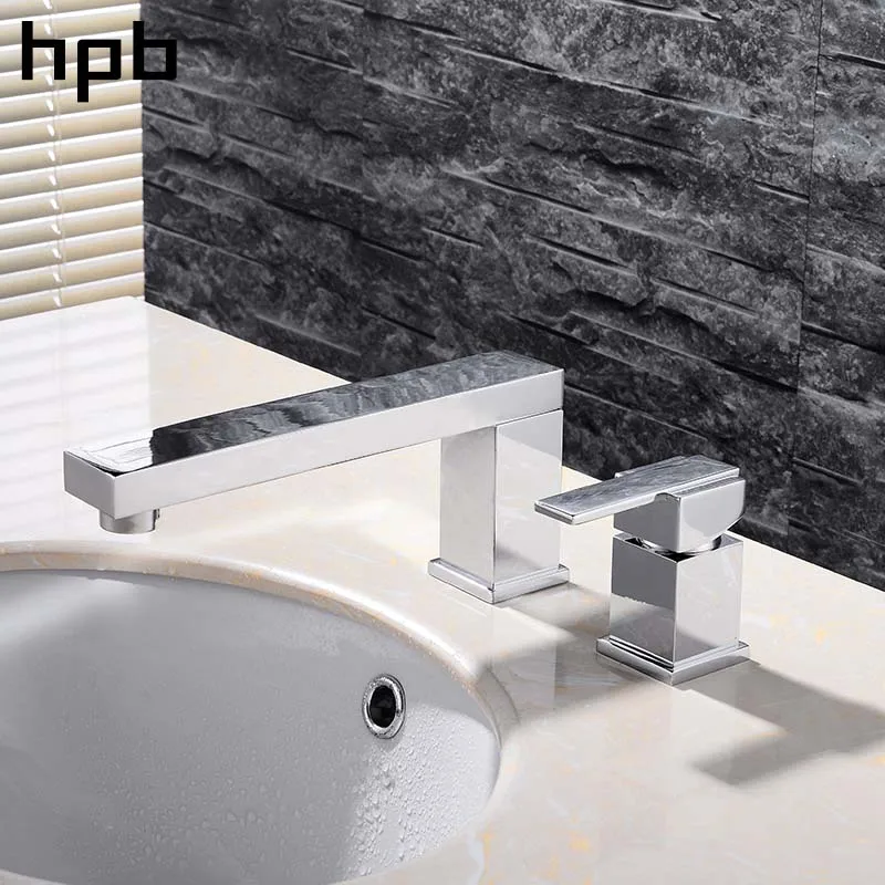 

HPB Bathroom Faucet Mixer Tap Bathroom Basin Faucet Bathrooms Basin Mixer Tap Sink Chrome Finished Thermostatic Faucets HP3208b