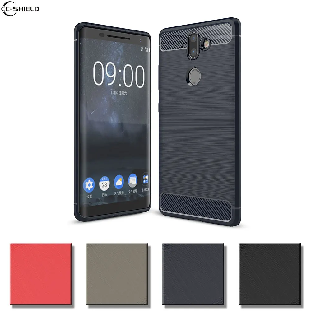 Подходящий чехол для Nokia 9 бампер броня простой мобильного телефона силиконовый