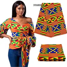 3 ярдов/партия африканская Кенет Китенге воск печати ткань настоящий голландский блок печати ткань хлопок нигерийский Анкара ткань