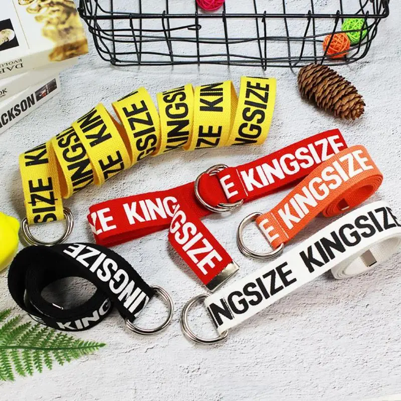Женский ремень KINGSIZE красный с принтом в виде букв|Женские ремни| |