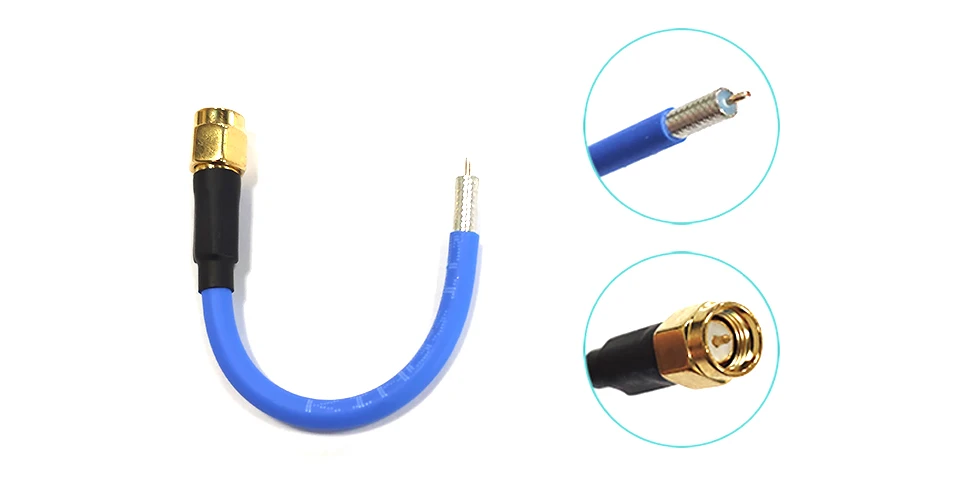 Радиочастотный коаксиальный RG402 кабель SMA штекер для открытого конца с Sn наконечником для Пайки pcb удлинитель