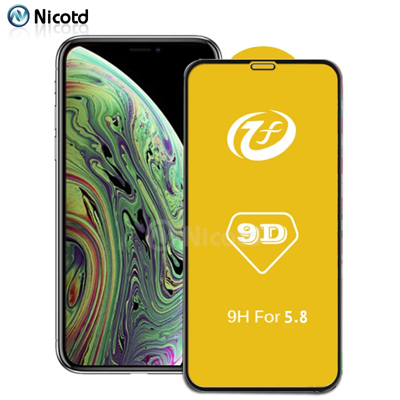 9D Full Tempered Glass For iPhone 8 7 Plus MAX XR 6 8Plus 6s X Screen Protector For iPhone 7 XR XS MAX 6.1 5.8 6.5 inch Film (3)