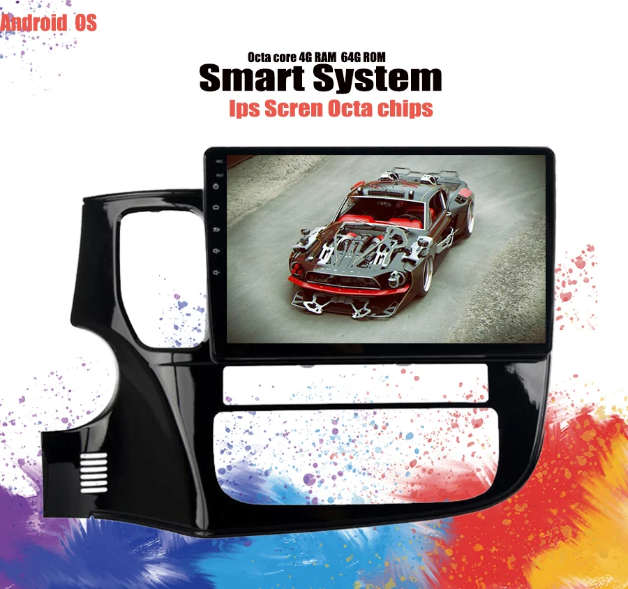 Cheap 4GB RAM Outlander 3rd 4WD 2013 2014 2015 2016 2017 2018 2019 Android 9.1 Car DVD multimedia 3/4G Wifi autoradio stereo NO dvd 4