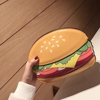 3D جديد لطيف الكرتون النساء الآيس كريم مصغرة أكياس صغيرة سلسلة مخلب Crossbody فتاة الكتف حقيبة ساعي محفظة ألوان الفاكهة البرتقال