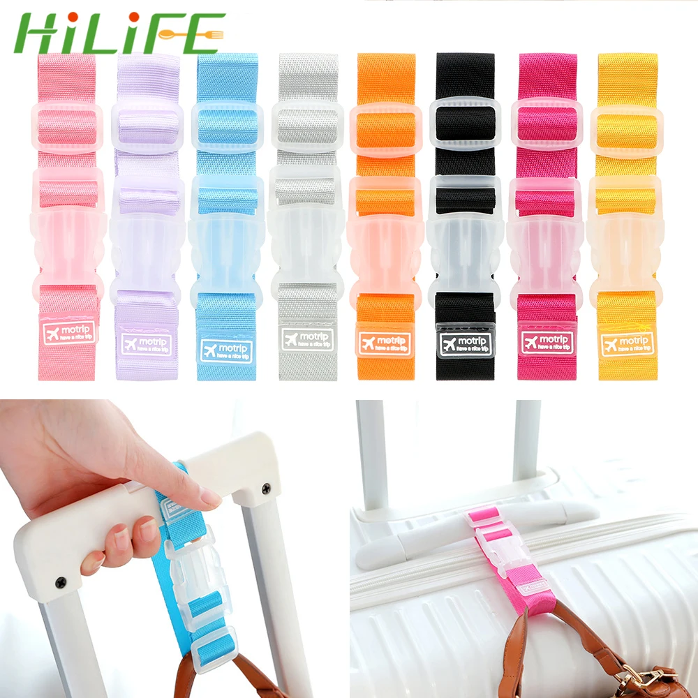 

HILIFE Carrying Clip Adjustable Anti-lost Lock Hooks Travel Suitcase Straps Buckle Luggage Bag Straps Baggage Tie Down Belt