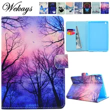 Wekays For Apple IPad Mini 3 2 1 Cartoon Flower Leather Fundas Case sFor Coque IPad Mini 1 2 3 Tablet Cover Case For IPad Mini 2