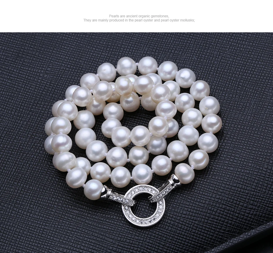 FENASY пресноводное овальное жемчужное ожерелье для женщин 7-8 мм жемчужное ювелирное изделие милое/романтичное ожерелье для женщин Любовь Свадьба