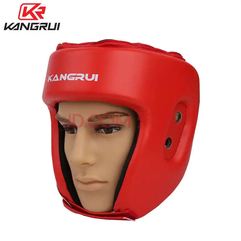 Kang Rui профессиональная Санда защита головы боксерское лицо соревнование тренировочный шлем защитный Красный L