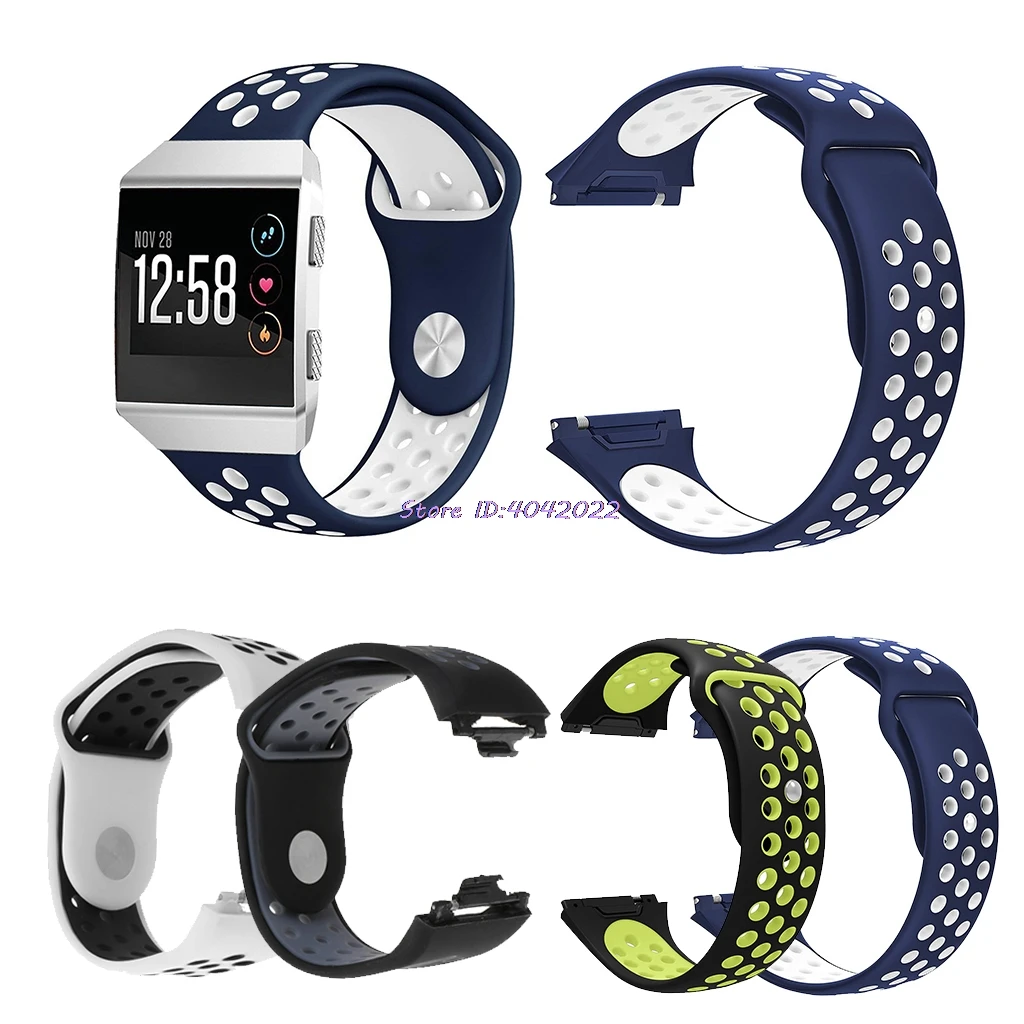 

Replacement Silicone Band With Ventilation Holes For Fitbit Ionic Smartwatch