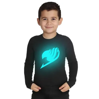 

LYTLM Anime Shirt for Kids Fairy Tail T Shirt Boys Funny Punk Hip Hop Tee Shirt Fille Roupa Menina Baby Girls Tops Long Sleeve