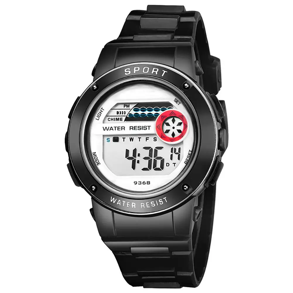 Sanwood Fashion Boy Girl Kids Alarm Hourly Chime Backlight Stopwatch