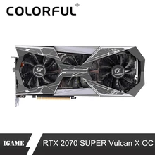 Красочные iGame GeForce RTX 2070 супер графическая карта Vulcan X OC Nvidia GDDR6 GPU 8G RTX2070 видеокарта HDMI порт для игровых ПК