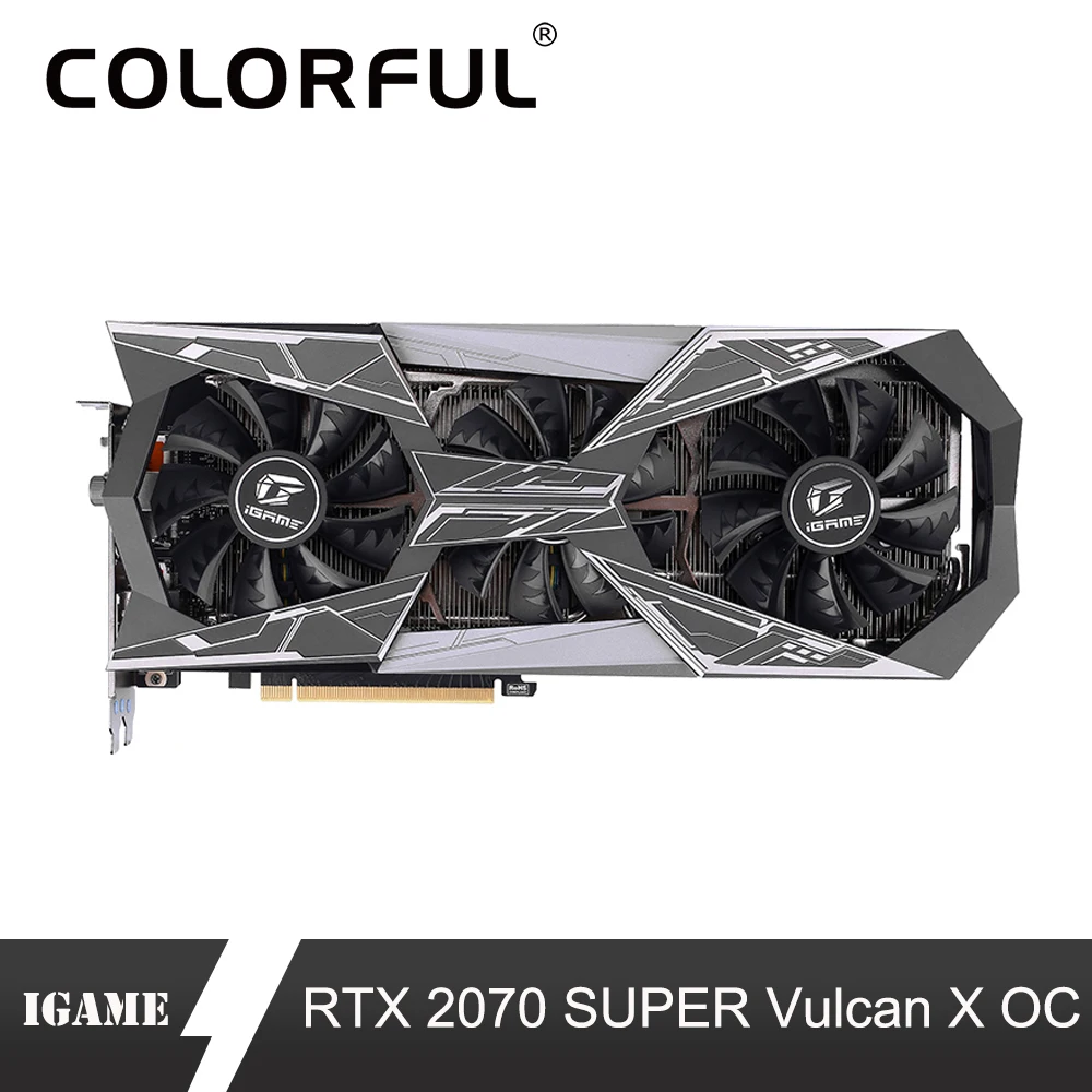 Красочные iGame GeForce RTX 2070 супер графическая карта Vulcan X OC Nvidia GDDR6 GPU 8G RTX2070 видеокарта