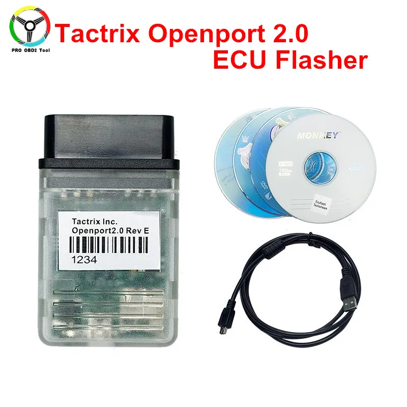 Beste 2018 Nieuw Tactrix Openport 2.0 Met ECU FLASH ECU Chip Tuning Tactrix Openport 2.0 ECUFLASH Met Alle SW Volledige Set Gratis Verzending