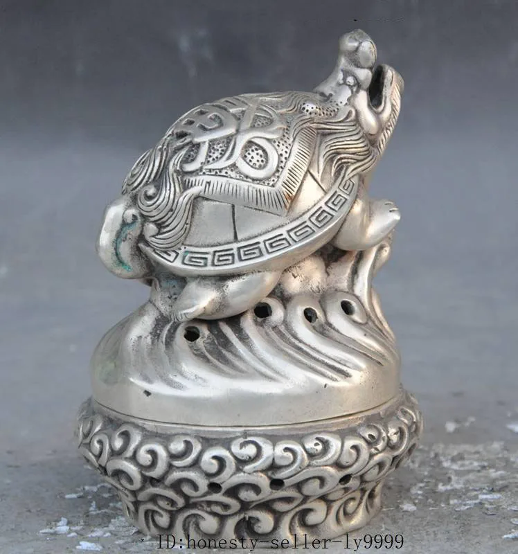 

chinese buddhism temple Dragon turtle beast statue Incense Burner Censer