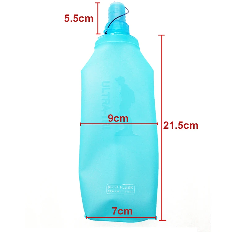 ULTRA-TRI-TPU-Soft-Flask-500ml-16oz-Foldable-Outdoor-Sports-Hydration-Water-Bottle-for-Trail-Running