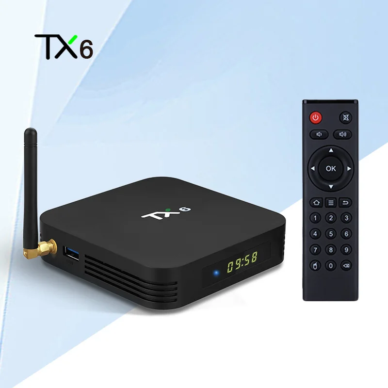 

TX6 Smart Android 7.0 TV BOX 4G 32G Allwinner H6 Quad core 2.4G+5G Dual Wifi BT 4.1 Set Top Box 4K HD H.265 Media Player