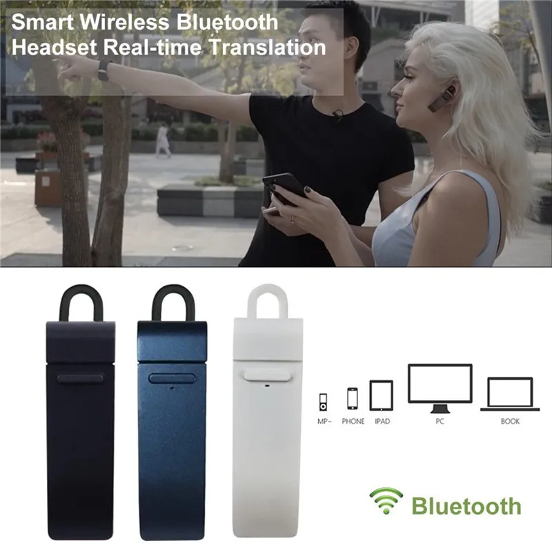 Peiko микрофон Смарт Bluetooth переводчик гарнитура 23 языков интеллектуальное приложение онлайн перевод беспроводной Bluetooth наушники