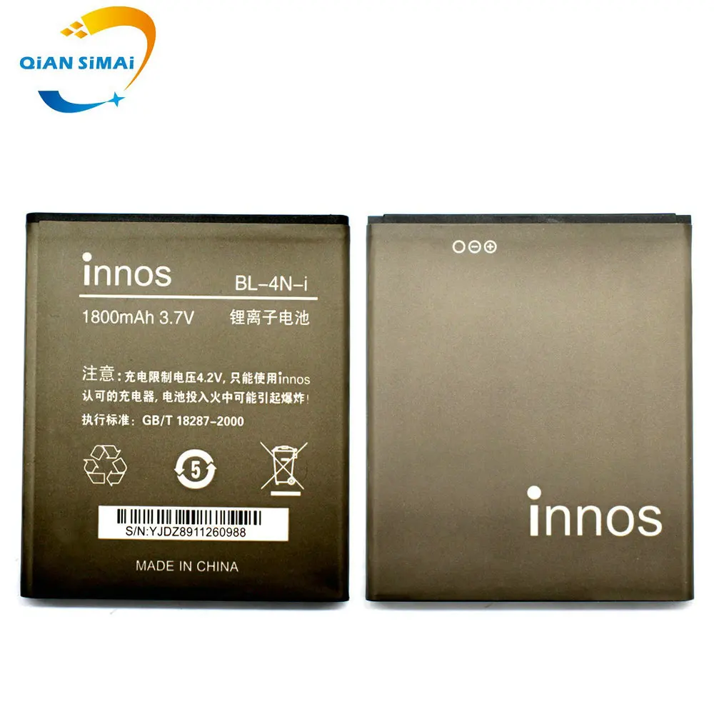 1 шт. новый литий ионный аккумулятор 1800 мАч для DNS S4503 S4503Q Q innos Small Dragonfly i6c i6 Batterij