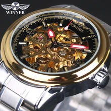Automatique Mécanique Squelette Montre Montre En Or Hommes Montres Top Marque De Luxe Relogio Mâle Horloge Hommes Montre Sport Montre Homme