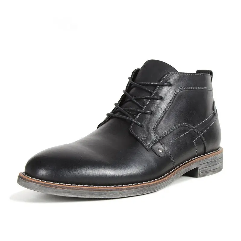 Style Bottes Taille Plus La 71 76 coffee Belle Grande Black Hiver Chaussures Mode Chaud Nouveau Main D'hiver À Cheville Hommes ~ Super brown SMpUVjqLzG