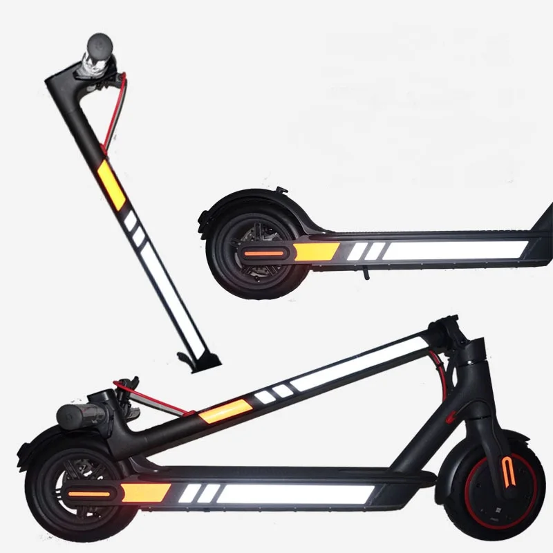 Xiaomi-Mijia-M365-Electric-Scooter-Reflective-all-body-Stickers-Tags-Paster-Decals-Night-Safety-Warning-Reflector (5)