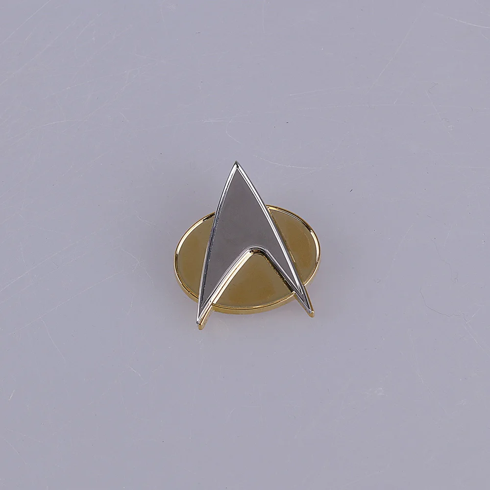 Star Trek Next Generation Metal Communicator Pin & Rank Pip Set of 6 Gift Box 