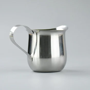 

Espresso Stainless Steel Coffee milk pot 8oz 5oz 3oz Latte Cream Cup Jug 10pcs