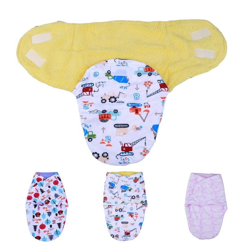 

Newborn Soft Fleece Cartoon Sleeping Bag Baby Warm Winter Swaddling Blanket Infant Toddler Comfortable Swaddle Wrap Sleepsack