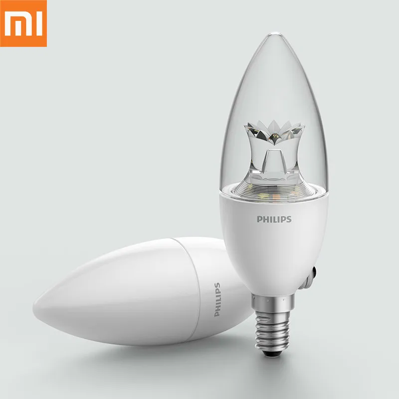 

Xiaomi Smart LED Bulb E14 LED Candle Lamp Light APP Group Control 3000-5700K Transparent Crystal Frosted Version 3.5W