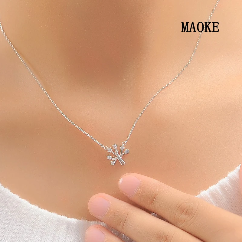 Акция Рождественская елка 925 SV ожерелье для женщин модные подарки|925 silver necklace|fashion