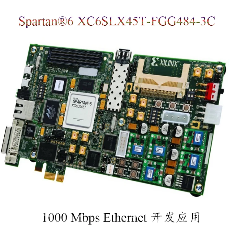 Spartan-6 XC6SLX45T-FGG484-3C FPGA DVI FMC SFP SMA