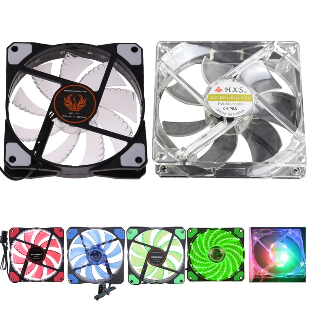 WinnerEco LED Case Fan 15 LED 12V Light Neon Quite Computer Case Cooling Fan Mod WinnerEco LED Case Fan 15 LED 12V Light Neon Quite Computer Case Cooling Fan Mod