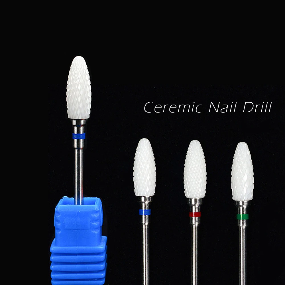 1 шт. керамика ногтей дрель 3/32 \"Вращающийся Бур фреза Cuspidal биты ...