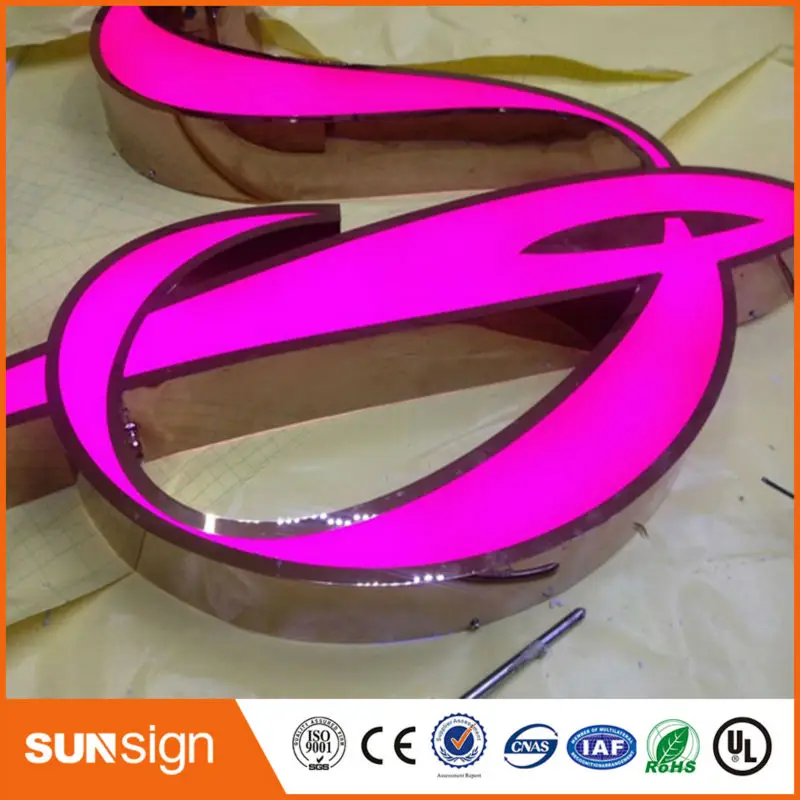 

custom Stainless steel LED signs Channel lettering