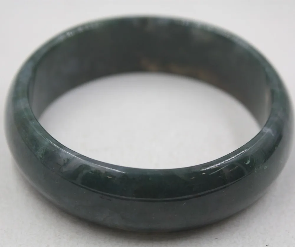 

Arrival Perfect Agate Bangle 18mmW For Woman Fine Indian Black Agate Elegant Bangle 58mm For Lady Best Gift