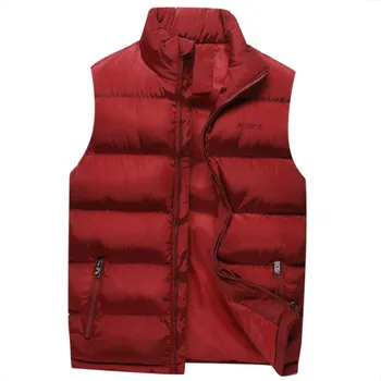 

Autumn Warm Sleeveless Jacket Vest Coat Winter Jacket Men Waistcoat Men's Cargo Vest Fashion Casual Coats Plus Size Mens Clothes