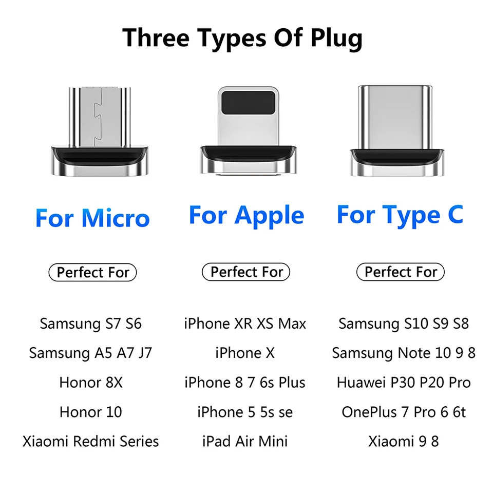 ZRSE usb-кабель для iPhone XS Max XR X 8 7 6 6S 5 5S SE iPad Mini 3A Быстрый зарядный Магнитный кабель светодиодный провод для зарядного устройства