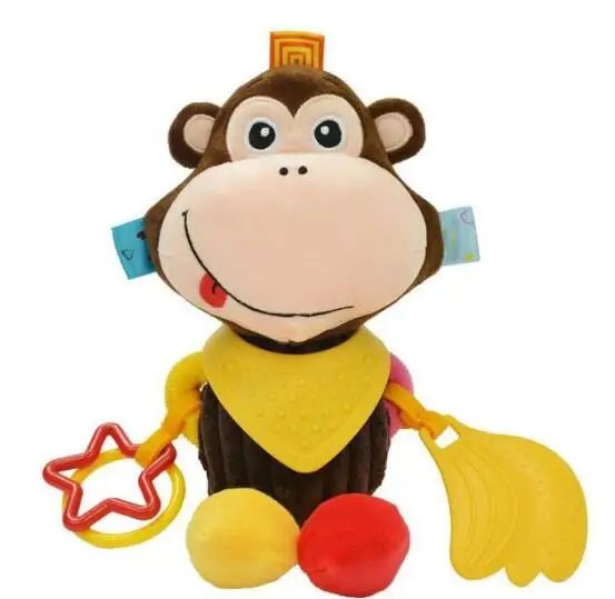 Новое поступление плюшевая игрушка для малыша детские погремушки игрушки Животные тянуть колокол Плюшевые игрушки успокаивать младенцев куклы SZ19 - Цвет: SZ19 Monkey