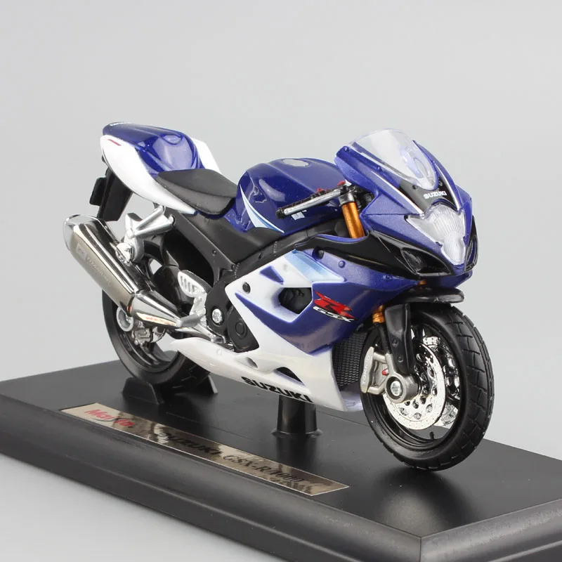 1:18 Масштаб Детская Металлическая литая модель мотоцикла Гонки SUZUKI GSX-R 1000 мото спортивные автомобили Бесплатные колеса игрушки коллекция для мальчиков