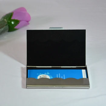 

Hot !! classical Business ID Credit Card Case cards Holder Stainless Steel Pocket engrave free with Your Logo/name