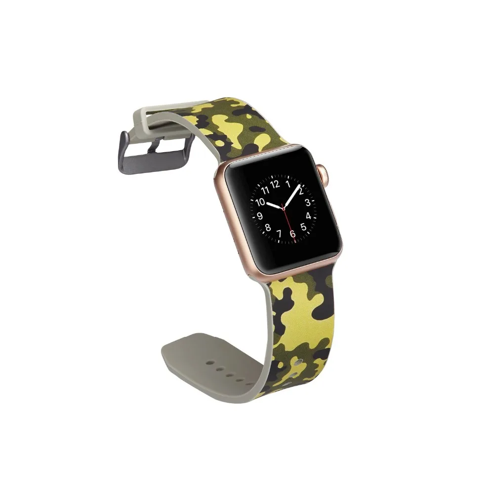 Силиконовый ремешок для Apple Watch 4 44 мм 40 мм силиконовый ремешок для Apple watch series 4 3 2 ремешок для спортивных часов резиновый браслет