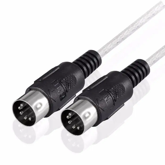 USB в кабель MIDI конвертер для музыки черный адаптер клавиатуры 190 см/74 8 дюйма шнур| |