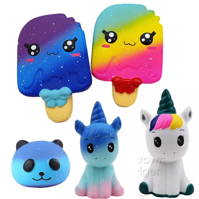 Motel gramática nudo Cute jumbo Squishy Ice Cream juguete para aliviar el estrés, comida  perfumada, pastel de unicornio, levantamiento lento - AliExpress