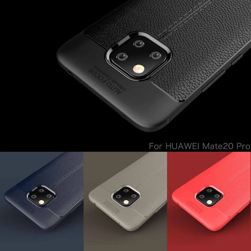 Voor-Huawei-Mate-20-Pro-Case-Mate-20-Pro-Cover-Lederen-Textuur-Silicone-Soft-TPU-Cover (3)