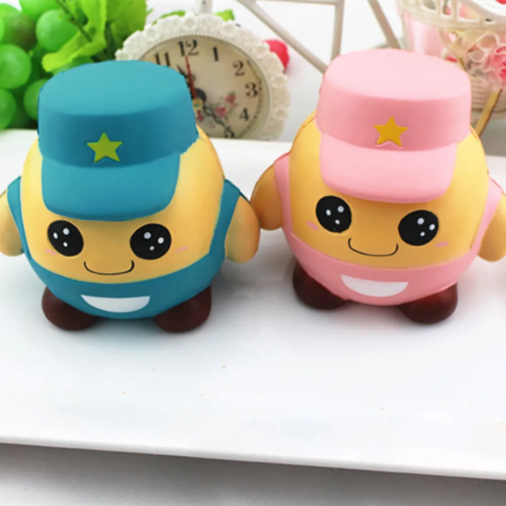 Mskwee Kawaii Мультфильм Squishy солдат замедлить рост булочка подвески для мальчиков девочек Подарки Игрушка антистресс Squeeze Игрушка телефон ремни