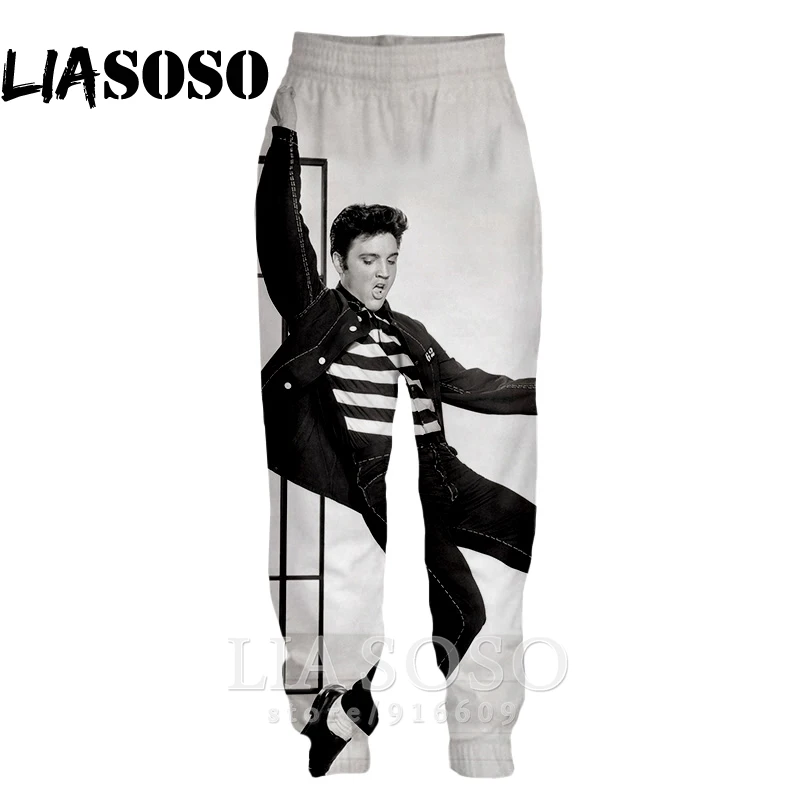 3d принт для мужчин и женщин Полная длина хип хоп Харадзюку Элвиса Пресли спортивные брюки Топ повседневные поп зимние брюки аниме брюки для бега E556 - Цвет: 13
