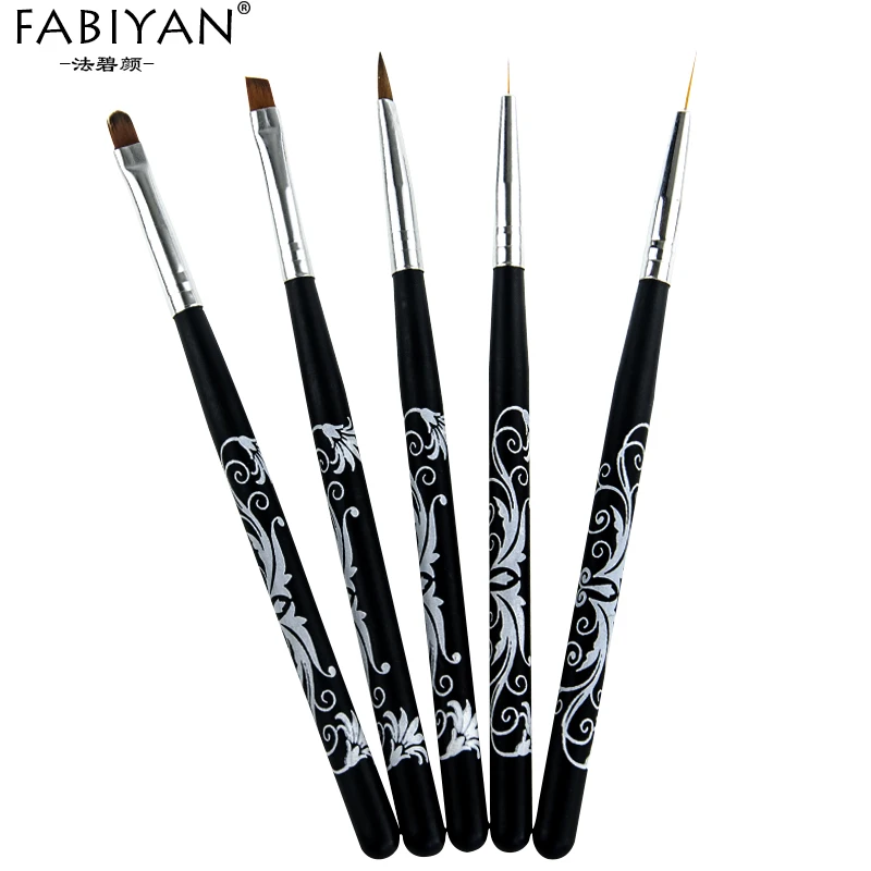 

Manicure Tools Nail Art Brush Drawing Painting Pen French Flower Liner Builder Round Crystal Oblique UV Gel Acrylic Carving Tool